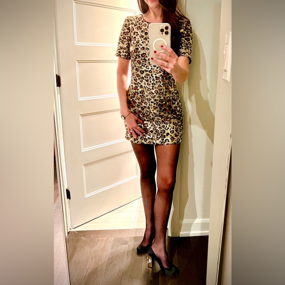 French Connection Animal Print Mini Dress